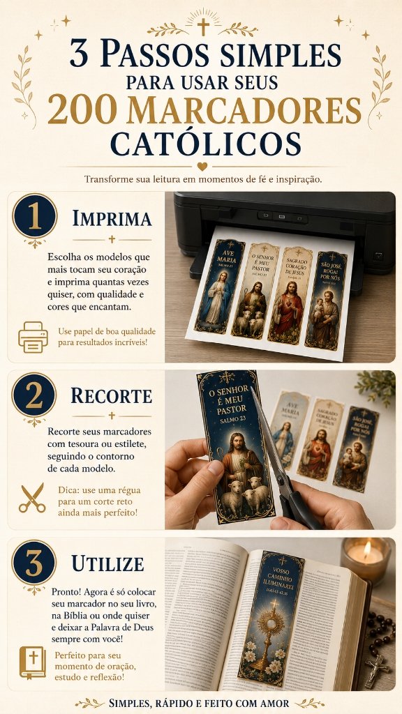 3 Passos Simples para usar seus marcadores católicos